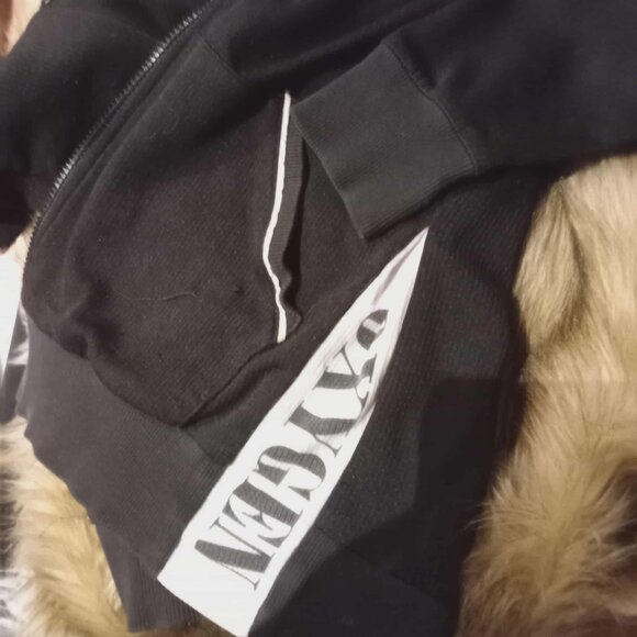 Vintage Y2K Oxygen Graphic Zip-Up Hoodie | Streetwear Athleisure with Thumbholes - Picture 13 of 15